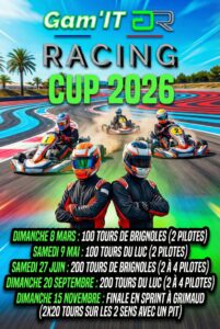 Association de Karting France Gamit Racing Brignoles Le Luc Cannes Antibes Monaco Agenda 2026